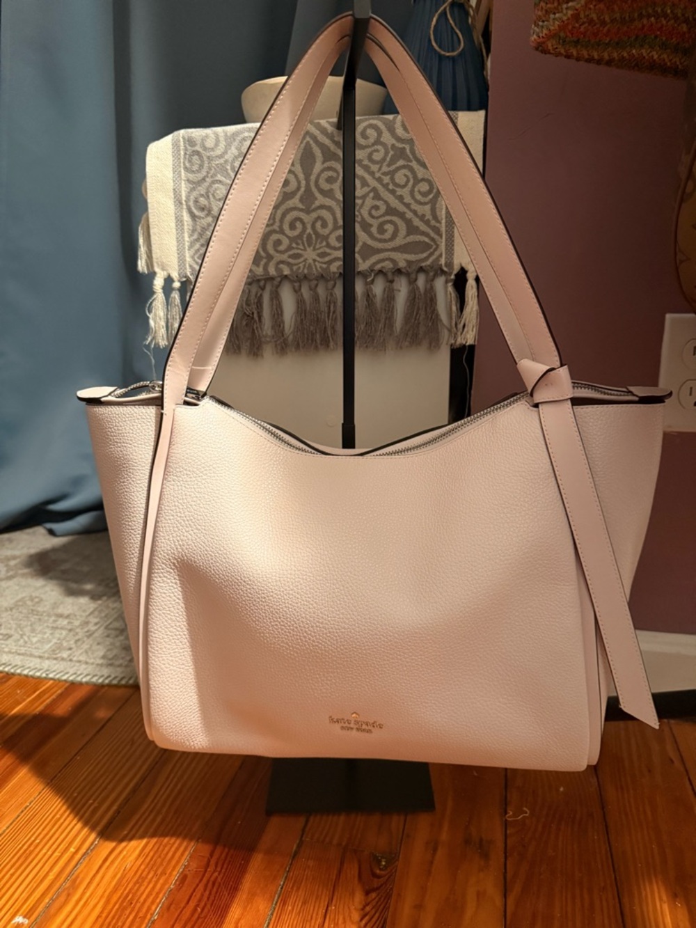 kate spade Blush Pink Pebbled Leather Tote